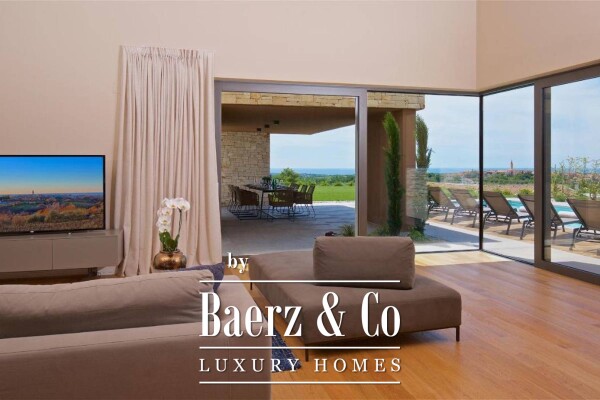 photo 9 Istria, Brtonigla, luxury stone villa 324 m2 with panoramic sea view