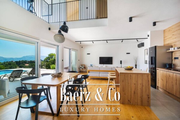 photo 9 Brač, Škrip, luxury villa with pool + building plot 1000 m2 with project