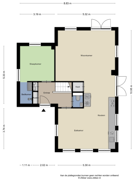 Floor Plan 2 - Zeedijk 2 434