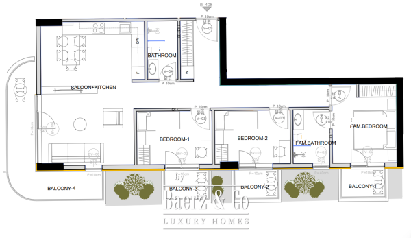 photo 15 Three Bedroom Apartment in Bar in a New Project