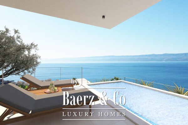 photo 9 Duće, luxurious Penthouse in a new building with a swimming pool and an open sea view