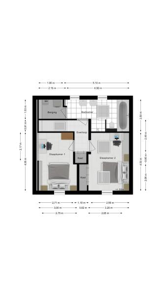 Floor Plan 2 - Burgemeester Buskensstraat 14