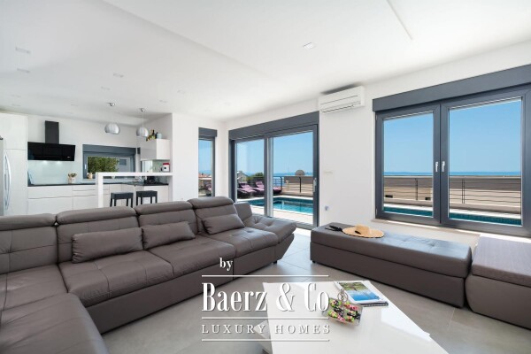 photo 1 Makarska, a beautiful villa with a pool, jacuzzi, and panoramic sea view