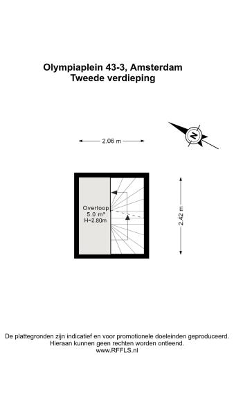 Floor Plan 2 - Olympiaplein 43 B