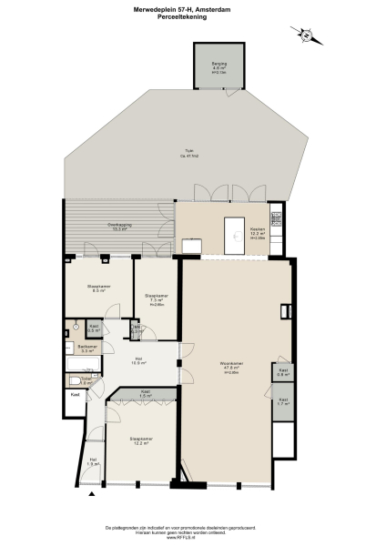 Floor Plan 3 - Merwedeplein 57 H