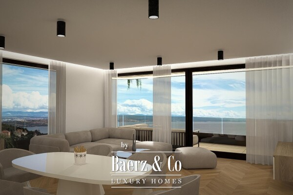 photo 2 Opatija, Ičići, luxury apartment in an exclusive new building, panoramic sea view