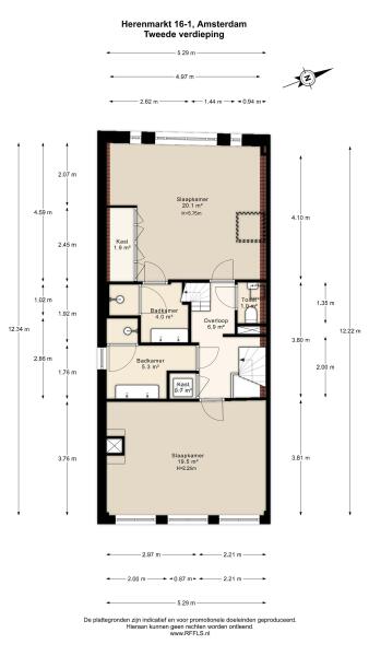Floor Plan 3 - Herenmarkt 16 1