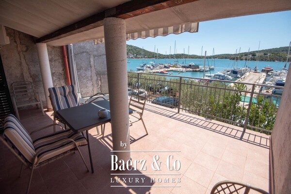 photo 18 Tisno, exclusive seafront apartment house with panoramic sea views and a boat