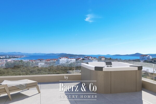 photo 5 Vodice, luxury semi-detached villa with a swimming pool and panoramic sea views