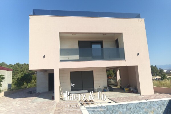 photo 1 Modern Seaview Villa on the Island of Vir with Pool and Rooftop Lounge