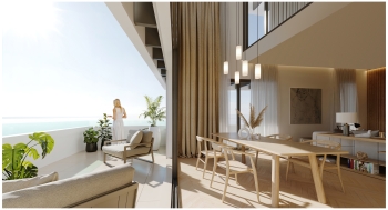 Corner City Residence with Dual Terraces and Open Urban Views