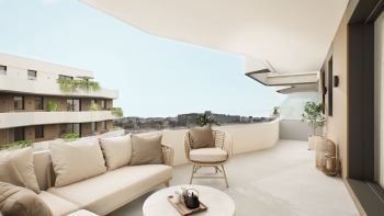Compact penthouse with efficient layout and private terrace